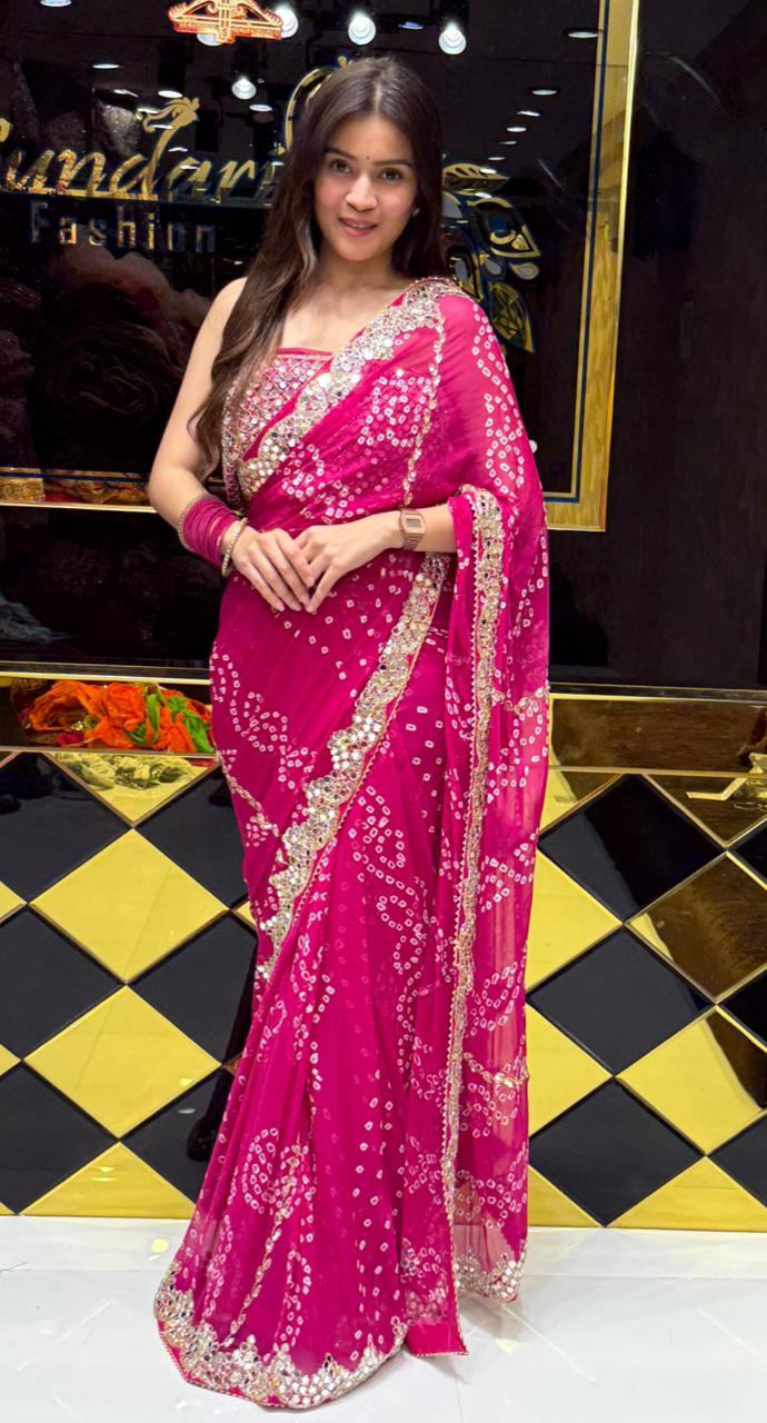 Bandhej Saree