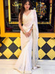 White Celebrity Choice Saree