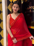 Red Bollywood Saree