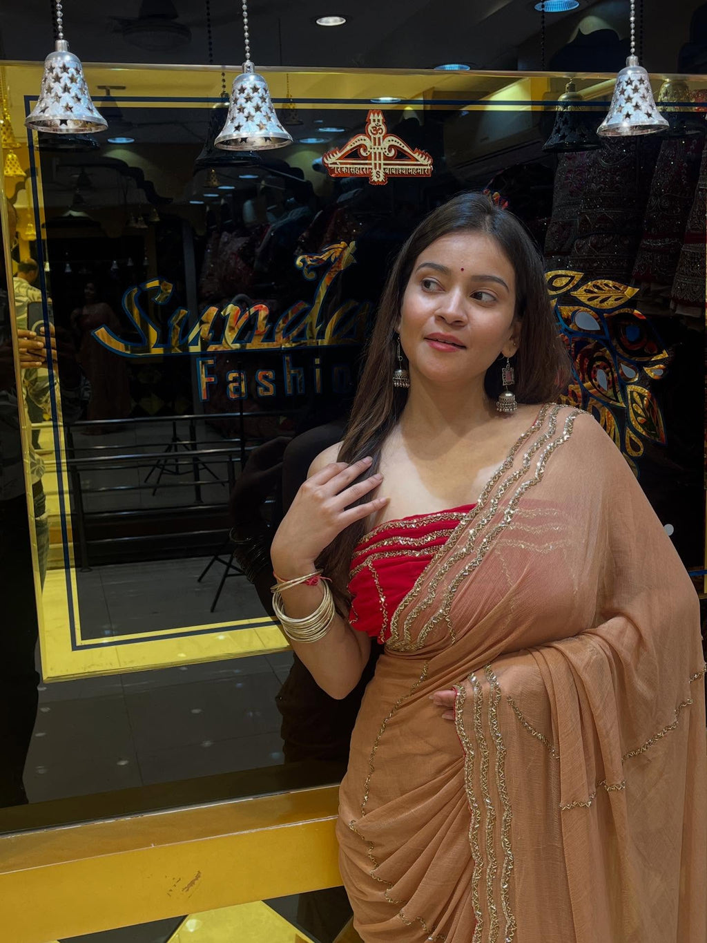 Handwork Pure Chiffon Saree