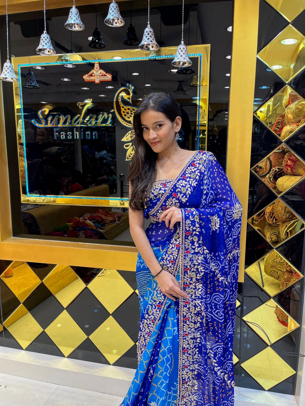 Blue Pure Ojariya Saree