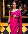 Pink Handwork Saree
