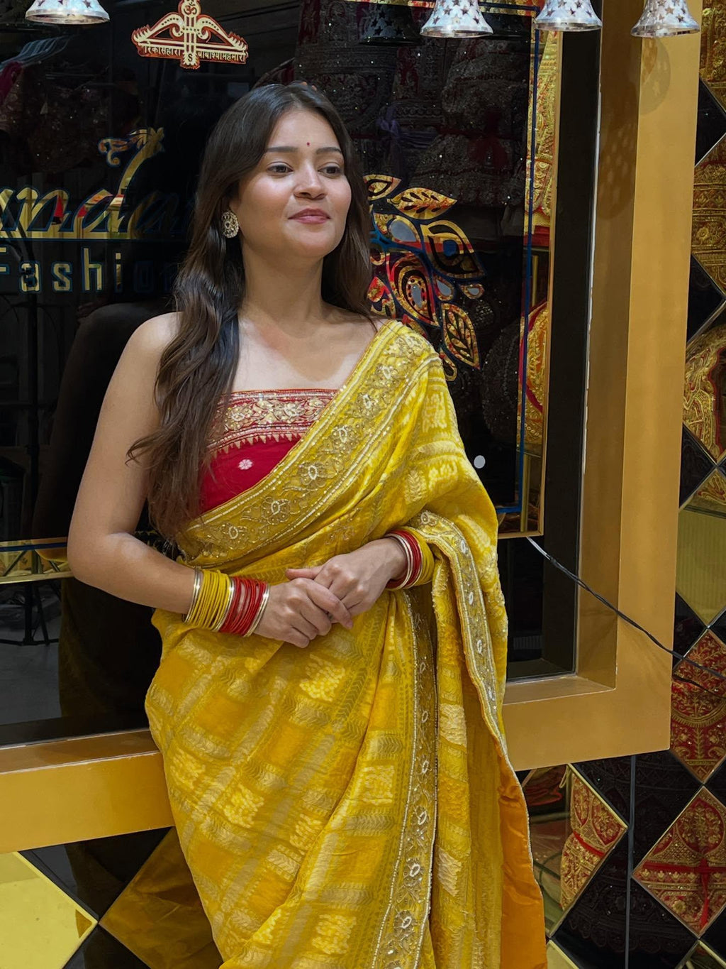 Premium Khaddi Georgette Handwork saree