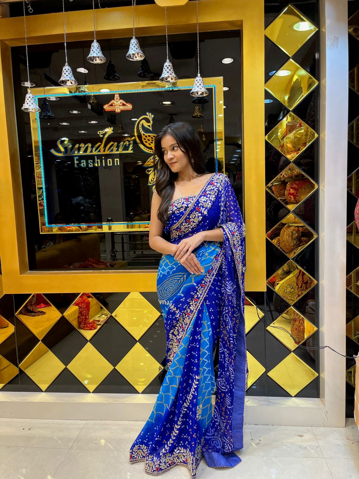 Blue Pure Ojariya Saree