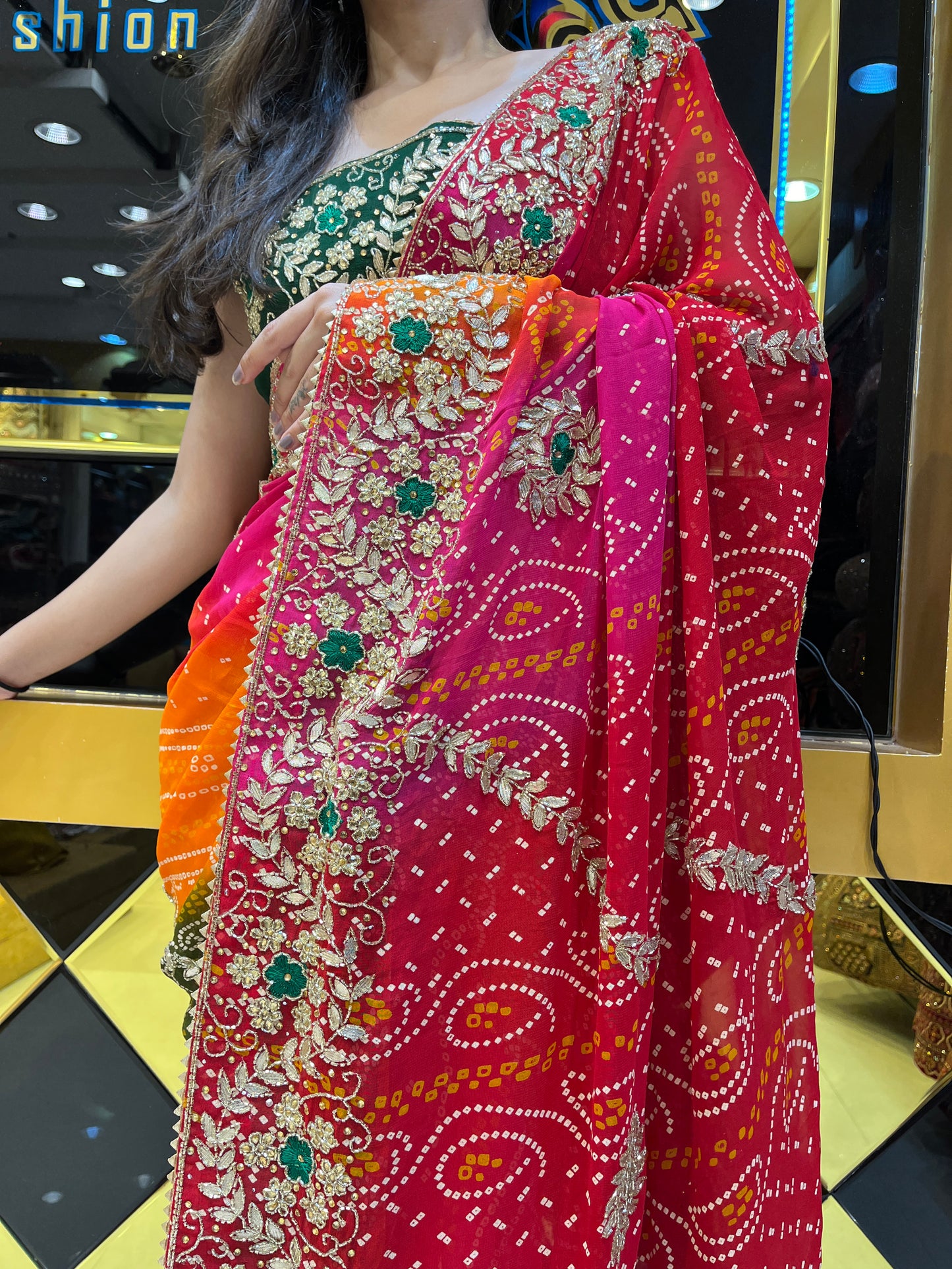 Rajasthani Chundari Saree