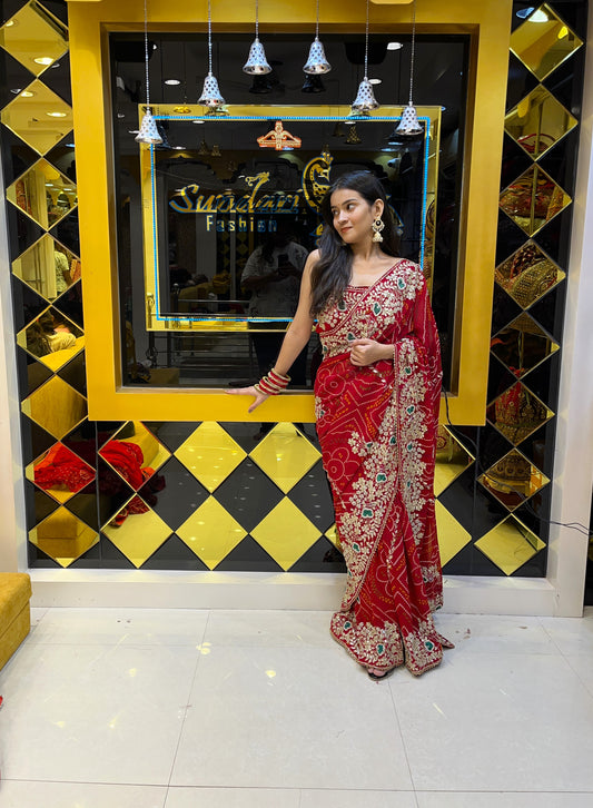 Rajasthani Chundari Saree