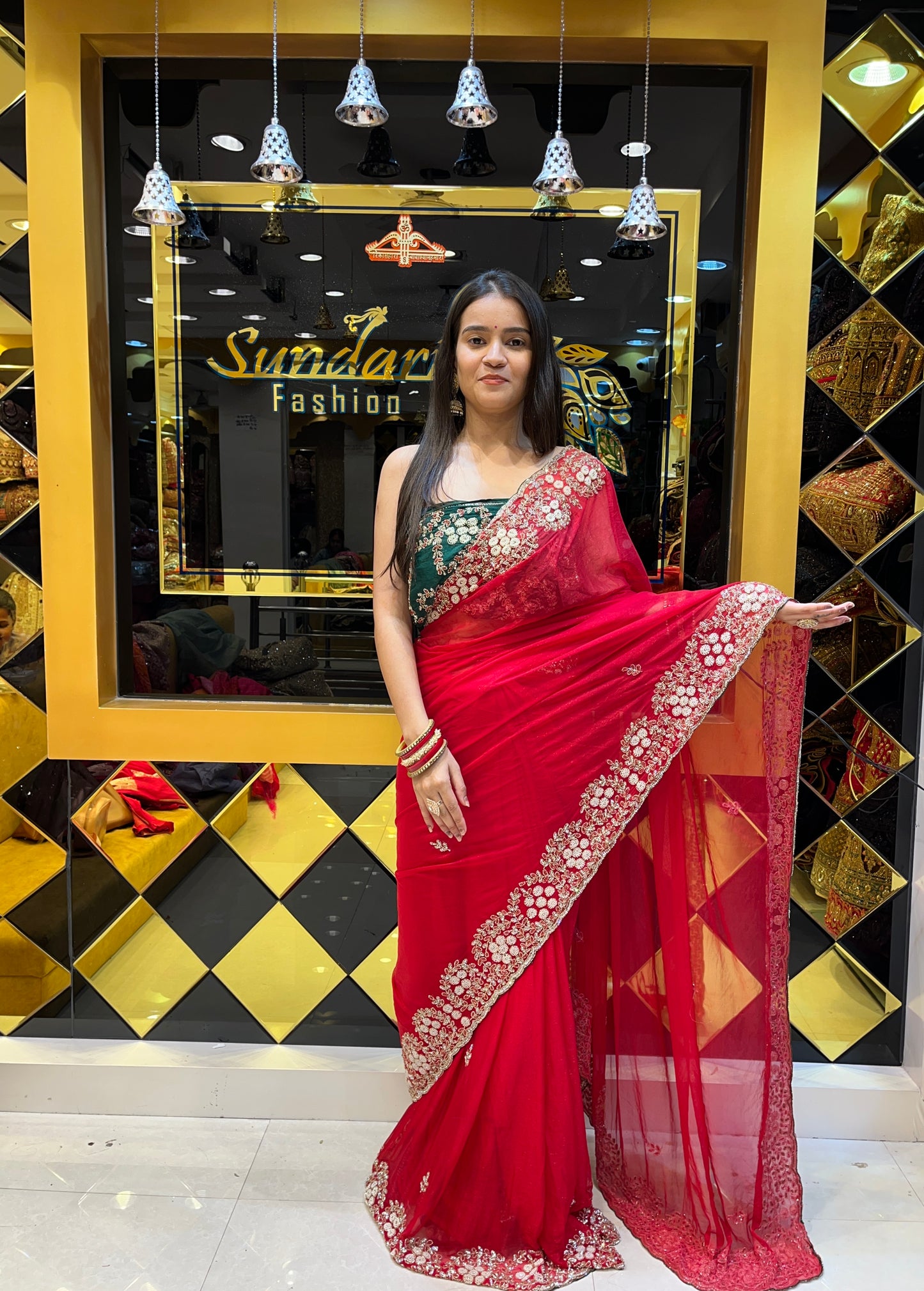 Plain Solid Saree