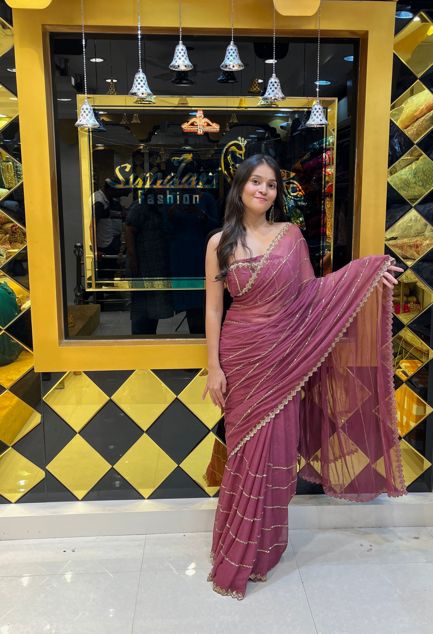 Plain Solid Saree