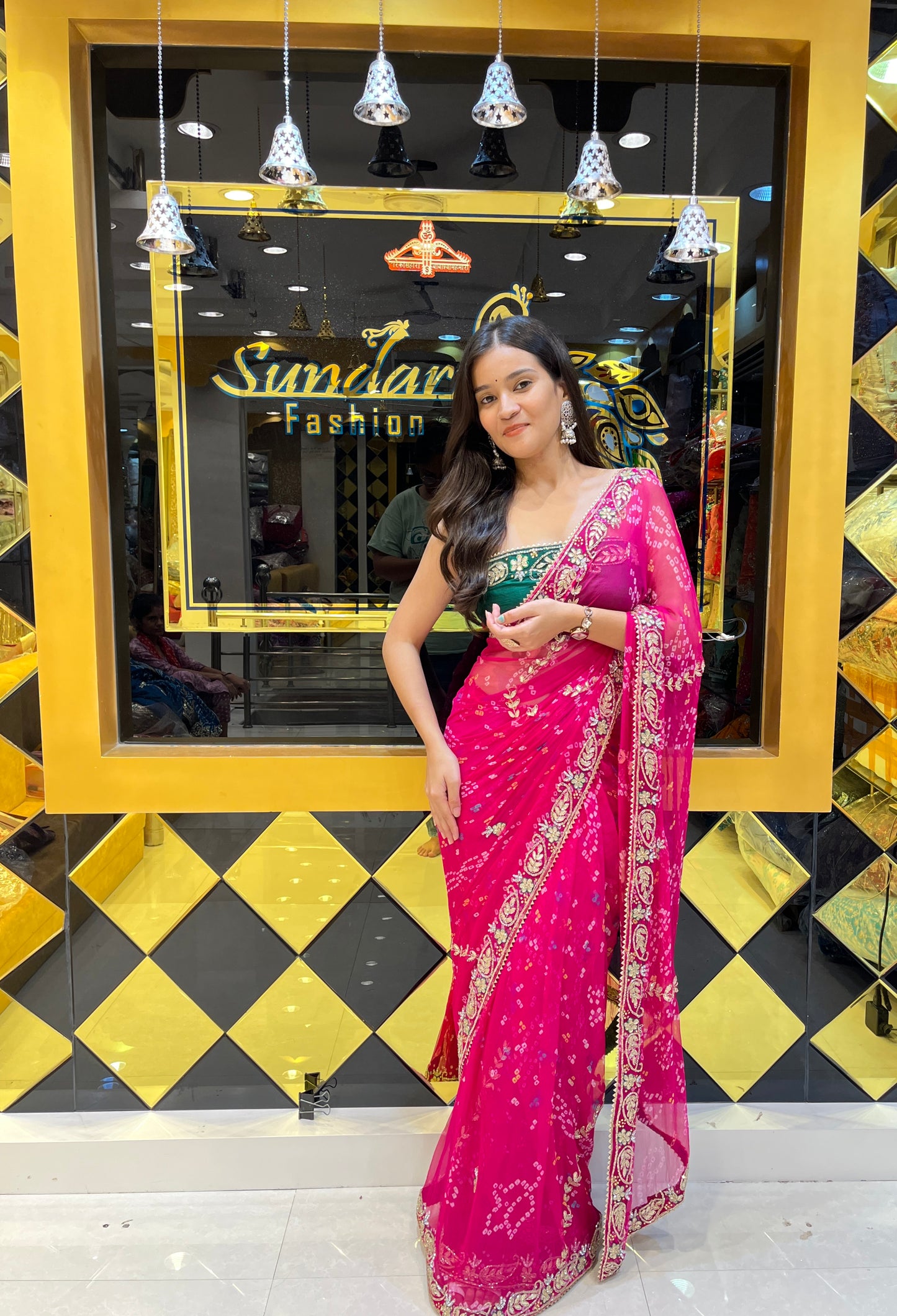 Bandhej Saree