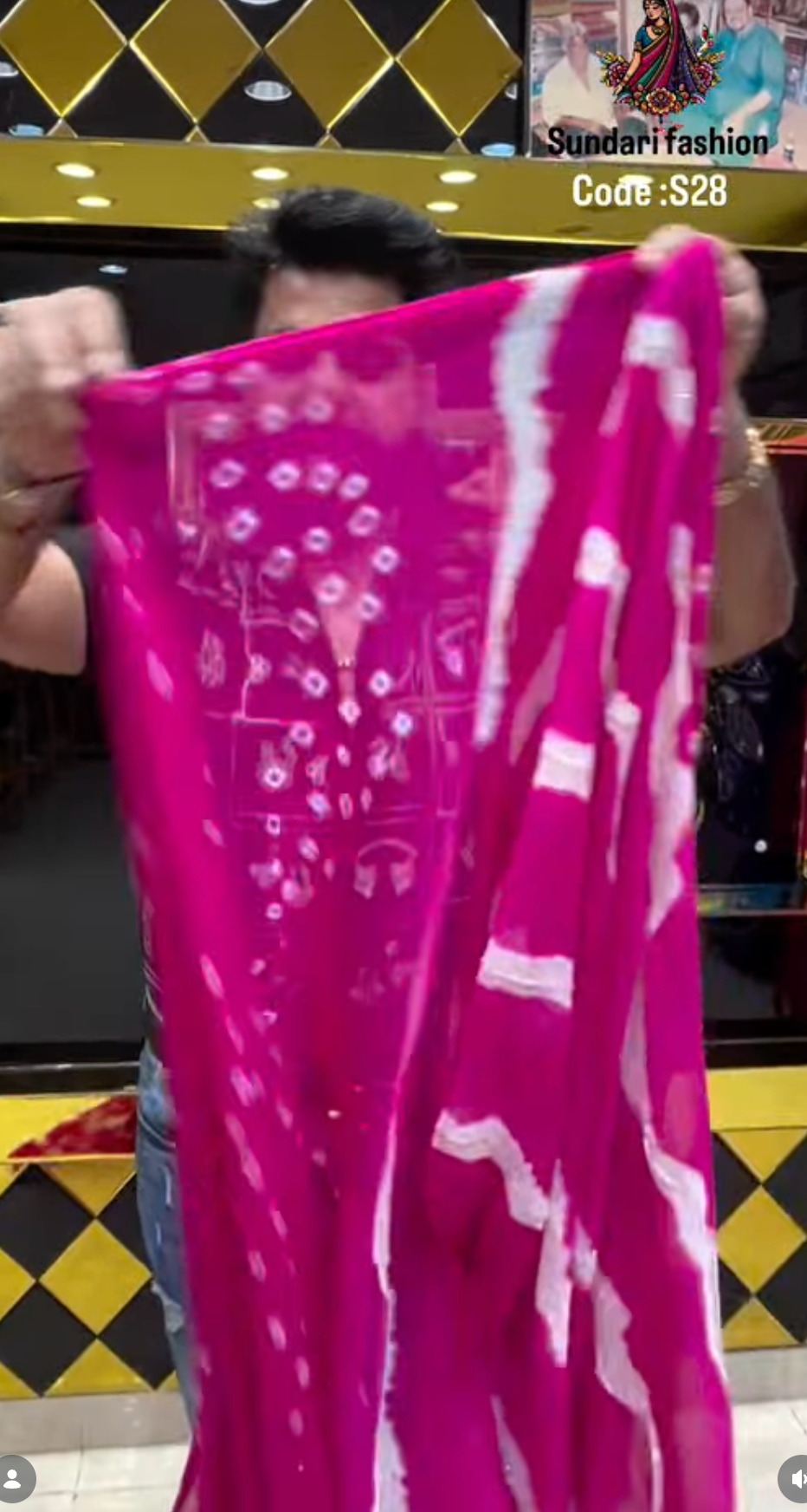 Leheriya And Bandhej Katdana Saree (S28)