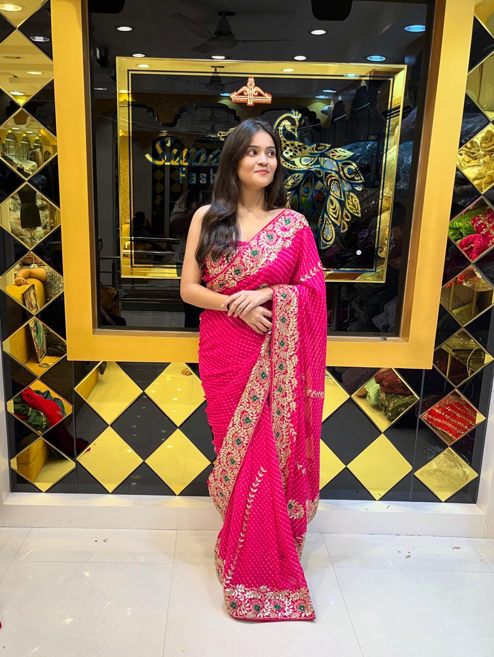 Mothera Leheriya  Saree