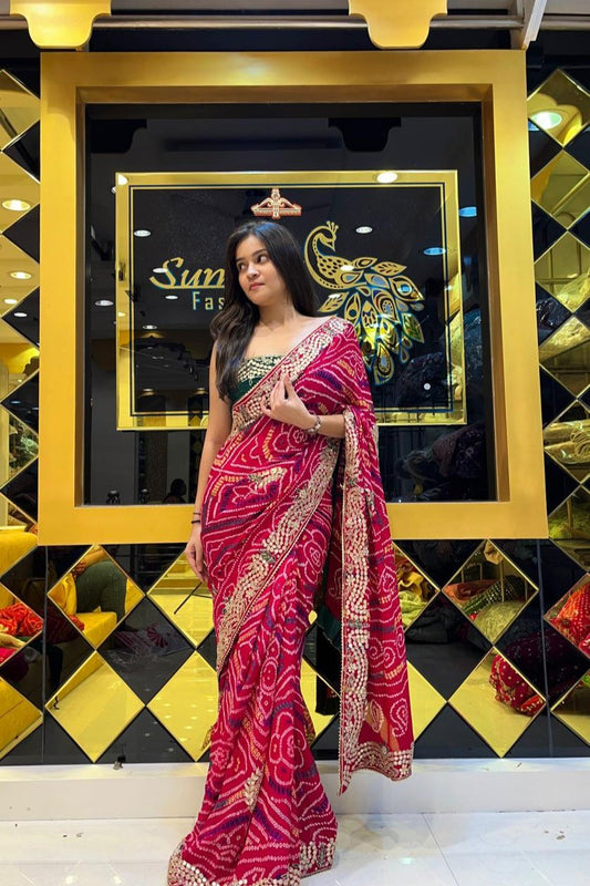 Rajasthani Chundari Saree