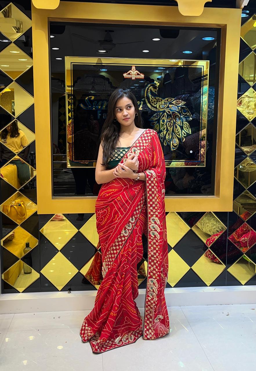 Rajasthani Chundari Saree