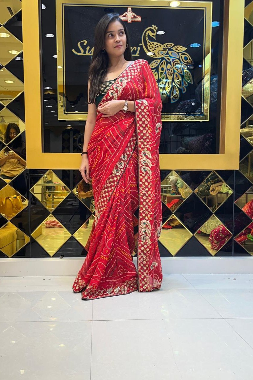 Rajasthani Chundari Saree