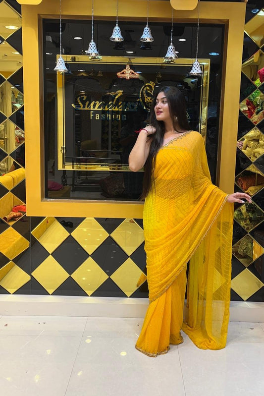 Haldi Function Saree