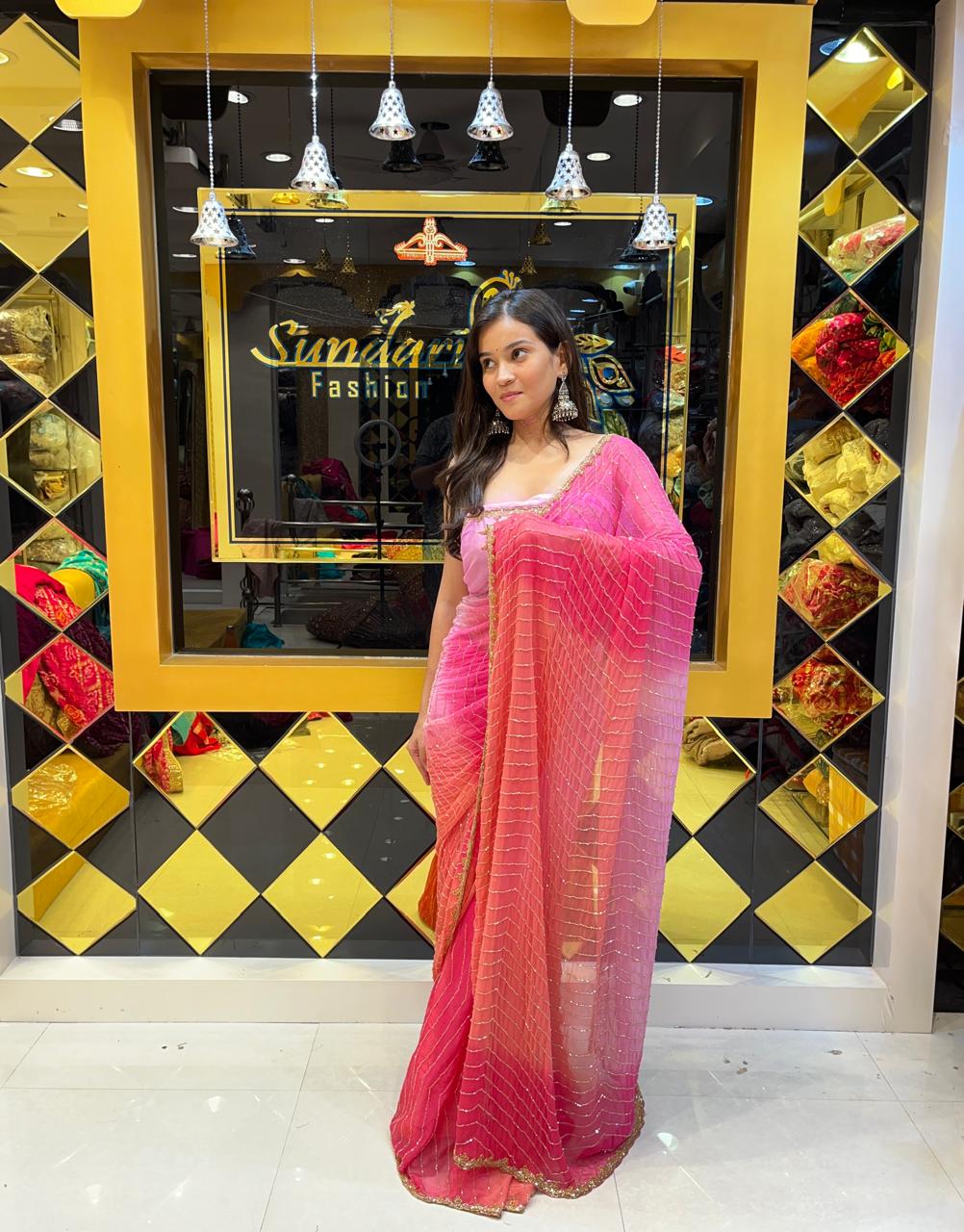 Designer Elegant  Ombre  Saree