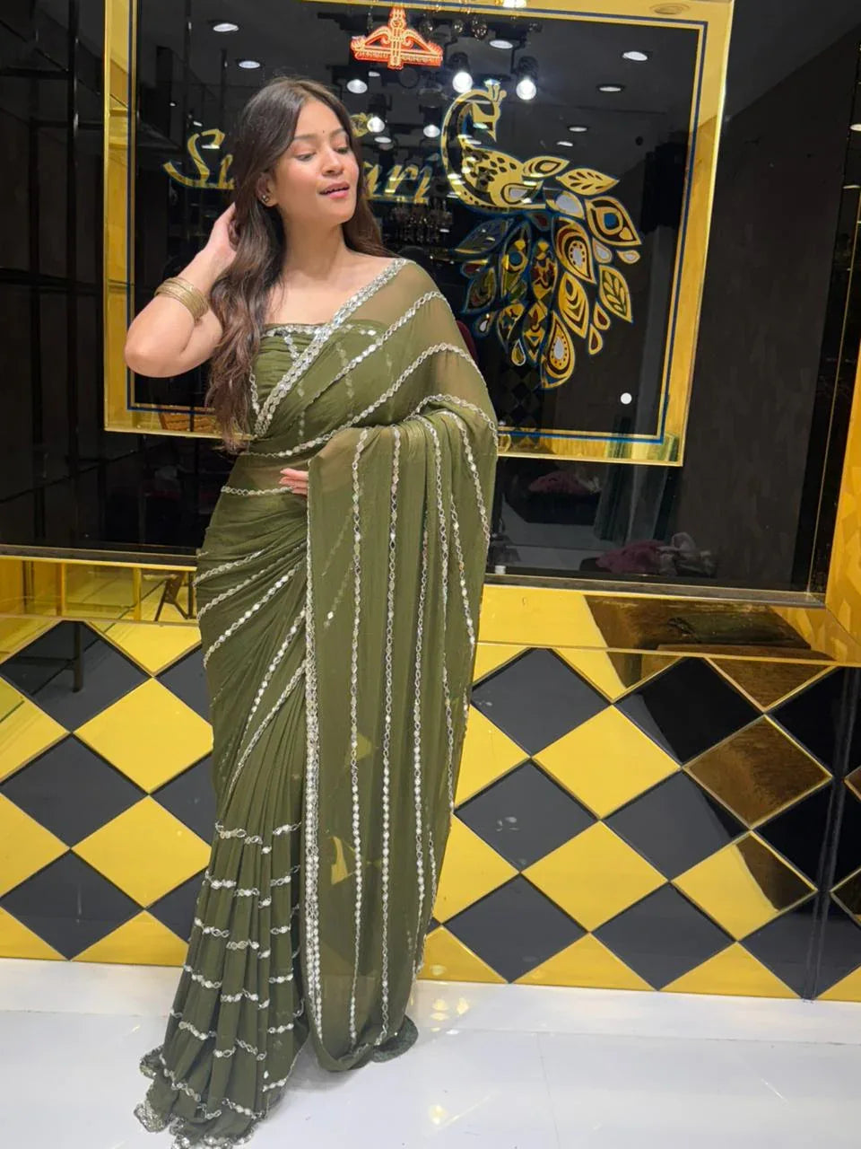 green-original-mirror-work-saree