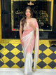 Stunning Pearl Work Dual Shade Saree (138)