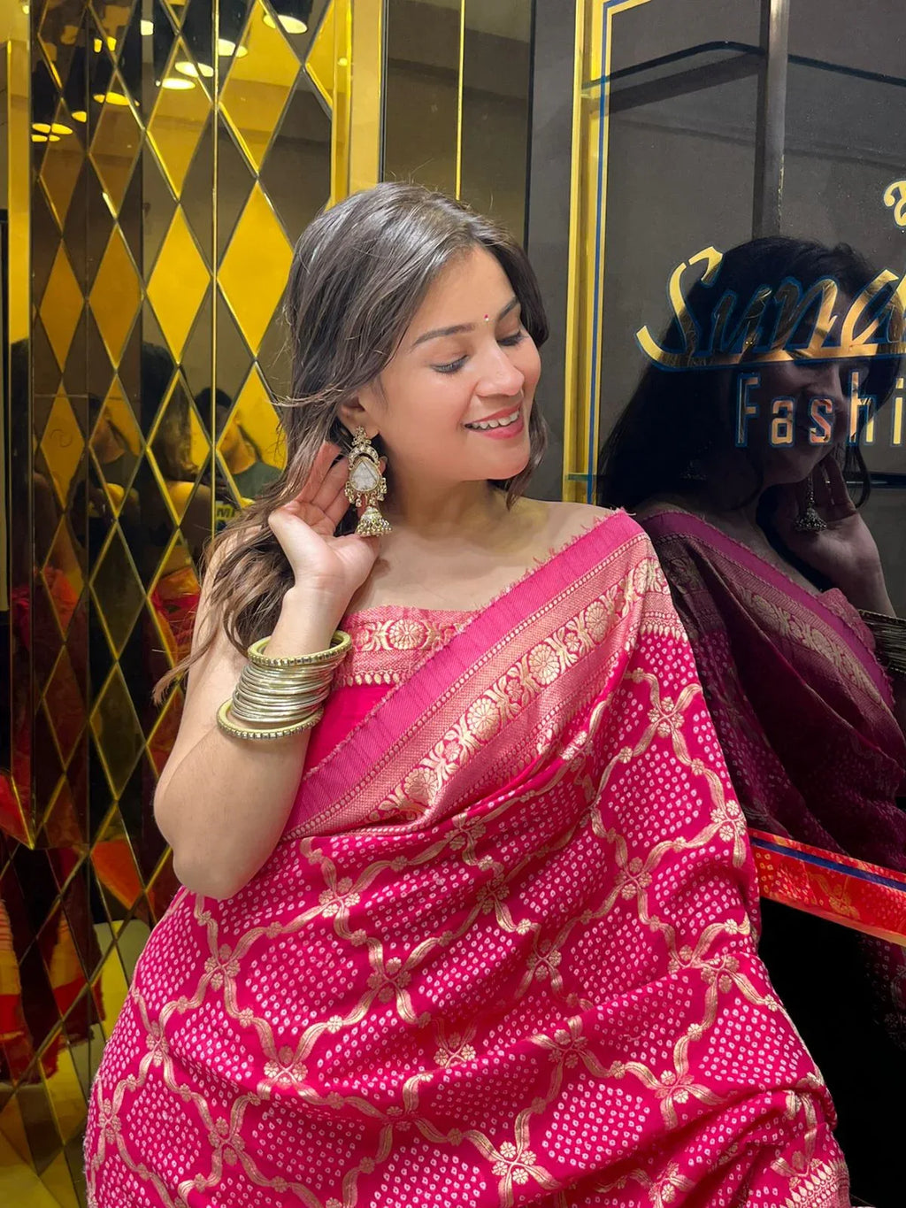 Khaddi Georgette Neemzari Designer Saree (148)