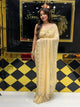 Beige  Golden Handwork Saree (154)