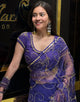 Purple Premium Handwork  Celebrity Style Saree (197)