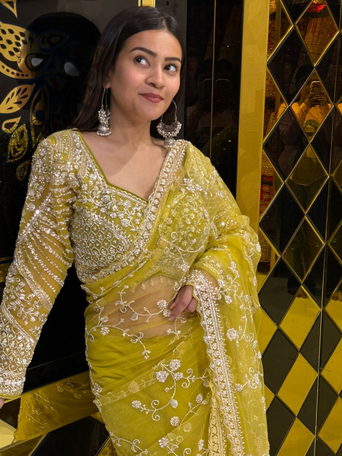 Intricate Handwork Designer Saree (236)