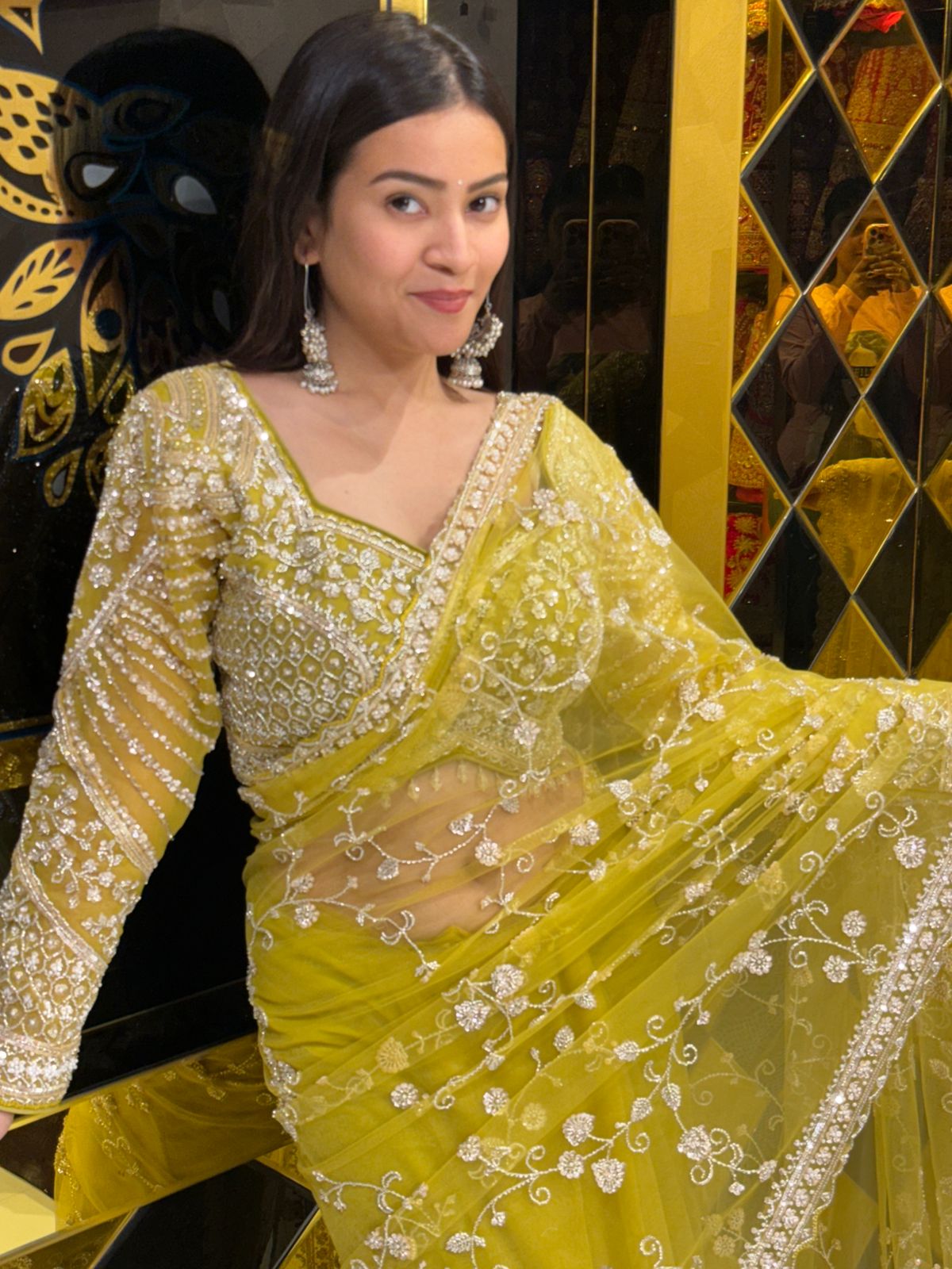 Intricate Handwork Designer Saree (236)