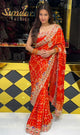 Orange Gajji Silk Saree (239)