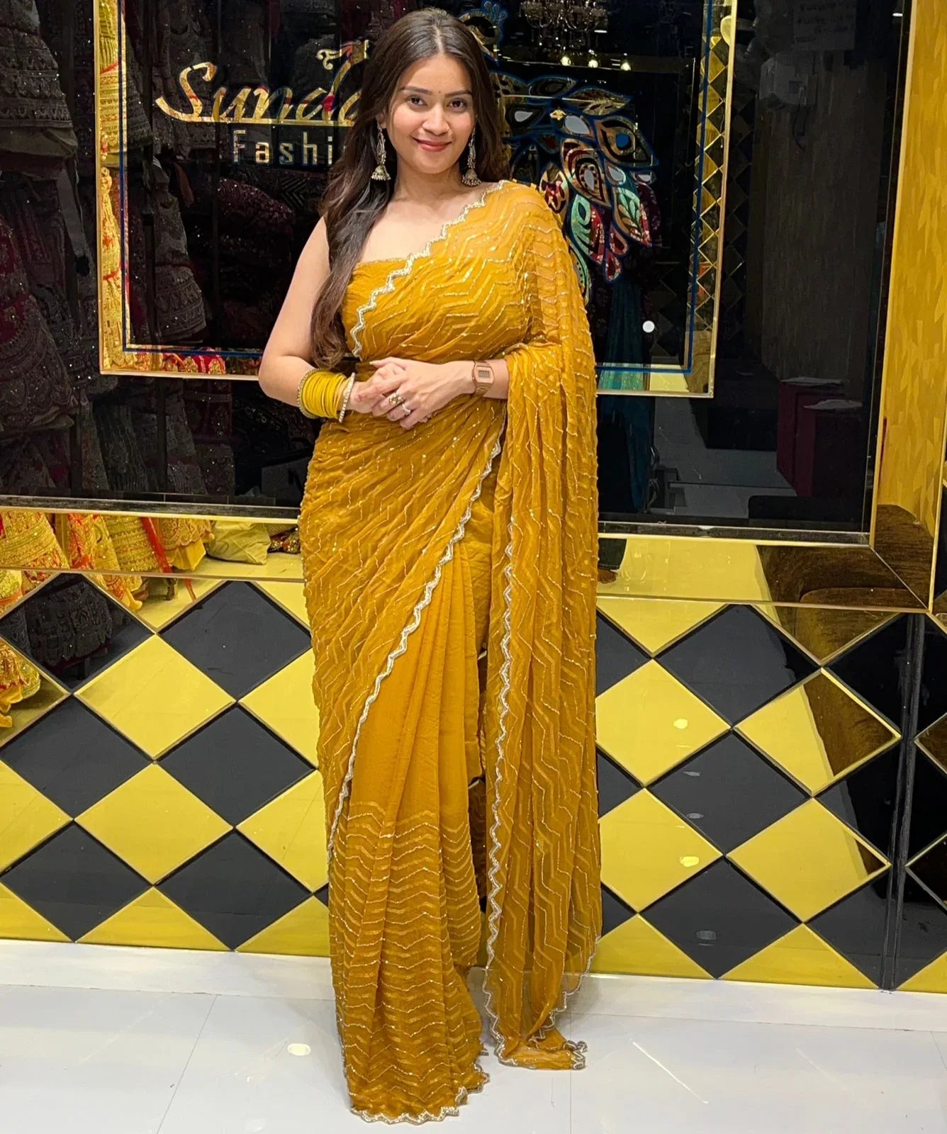 Beautiful Thread & Multiple Work Saree (244)