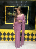 Celebrity Style Designer Handcrafted Saree (258)