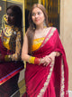 Royal Red Gajji Silk Gotapati Handcrafted Saree (272)