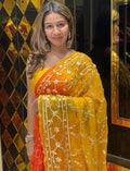 Orange Gotapati Rajathani Saree (291)