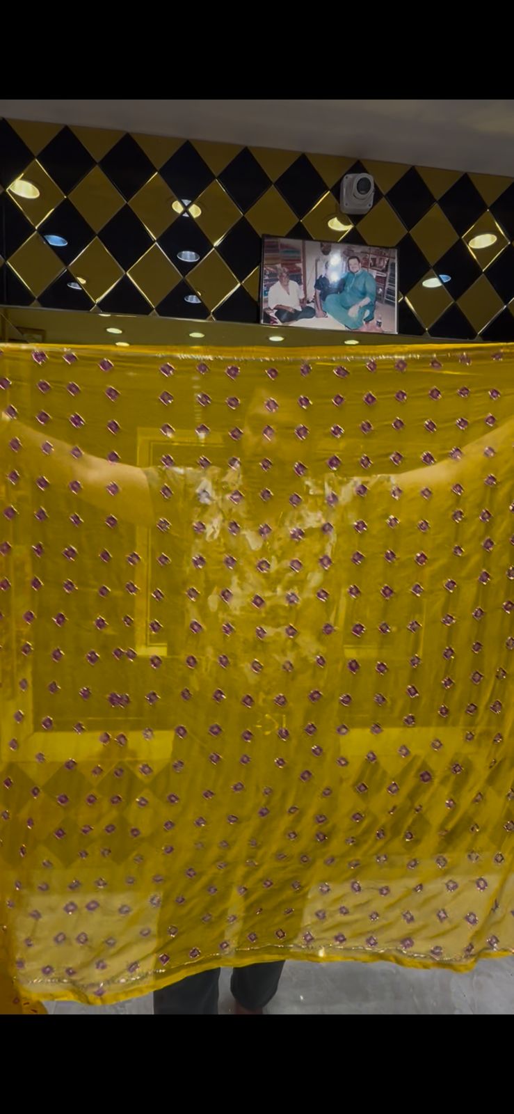 Pure Chiffon Bandhani Handcrafted saree (S10)
