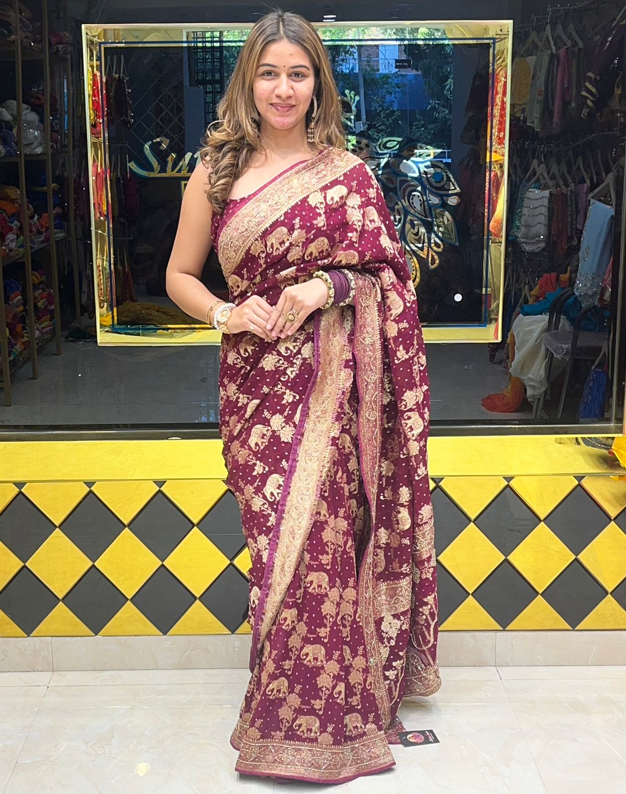 Designer Khaddi Georgette Saree (296)
