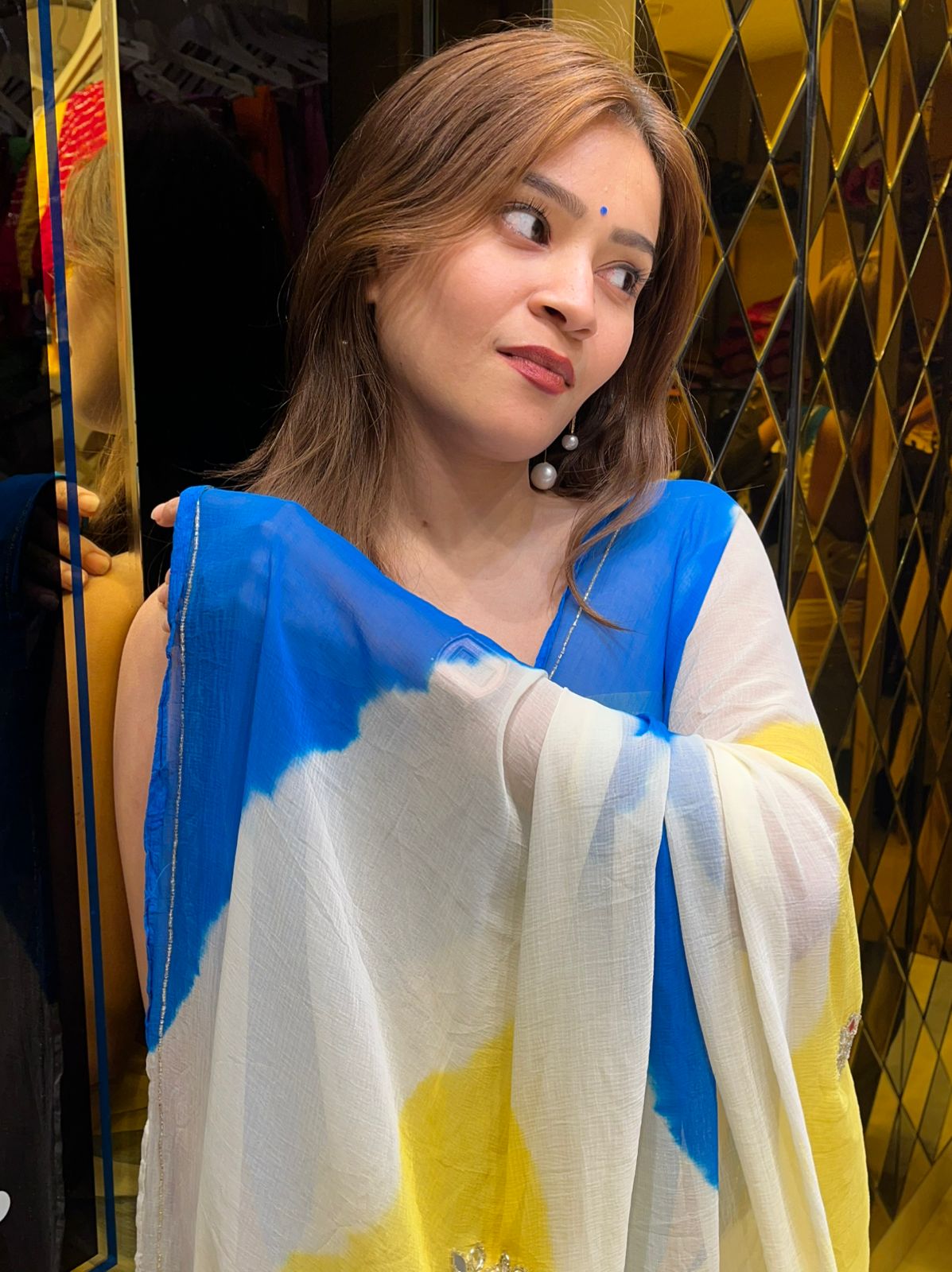 Vibrant Jaipuri Handcrafted Saree (S18)