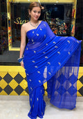 Blue Katdana & Mirror Handcrafted Saree (S19)