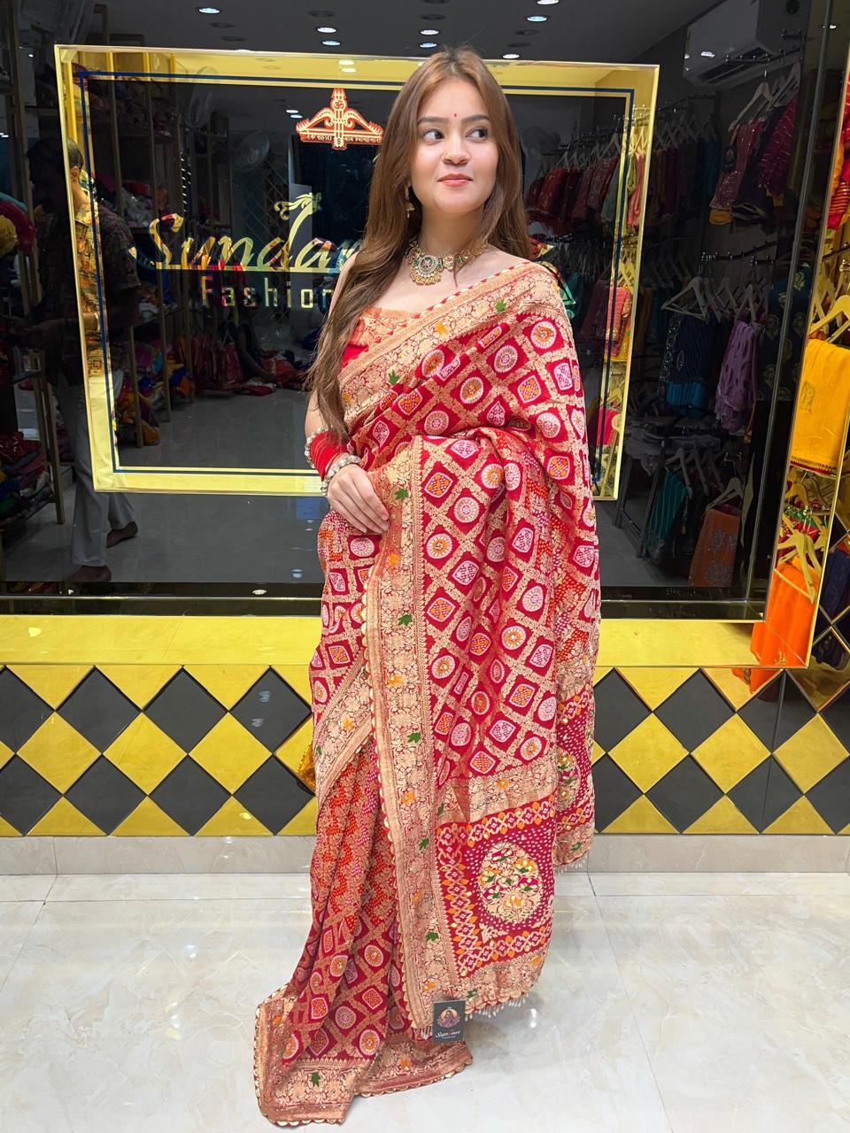 Khaddi Georgette Handcrafted Saree (317)