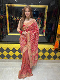 Khaddi Georgette Handcrafted Saree (317)