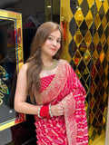Khaddi Georgette Zari  Handcrafted Saree (324)