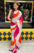 Vibrant Jaipuri Katdana & Mirror Handcrafted Saree (S23)