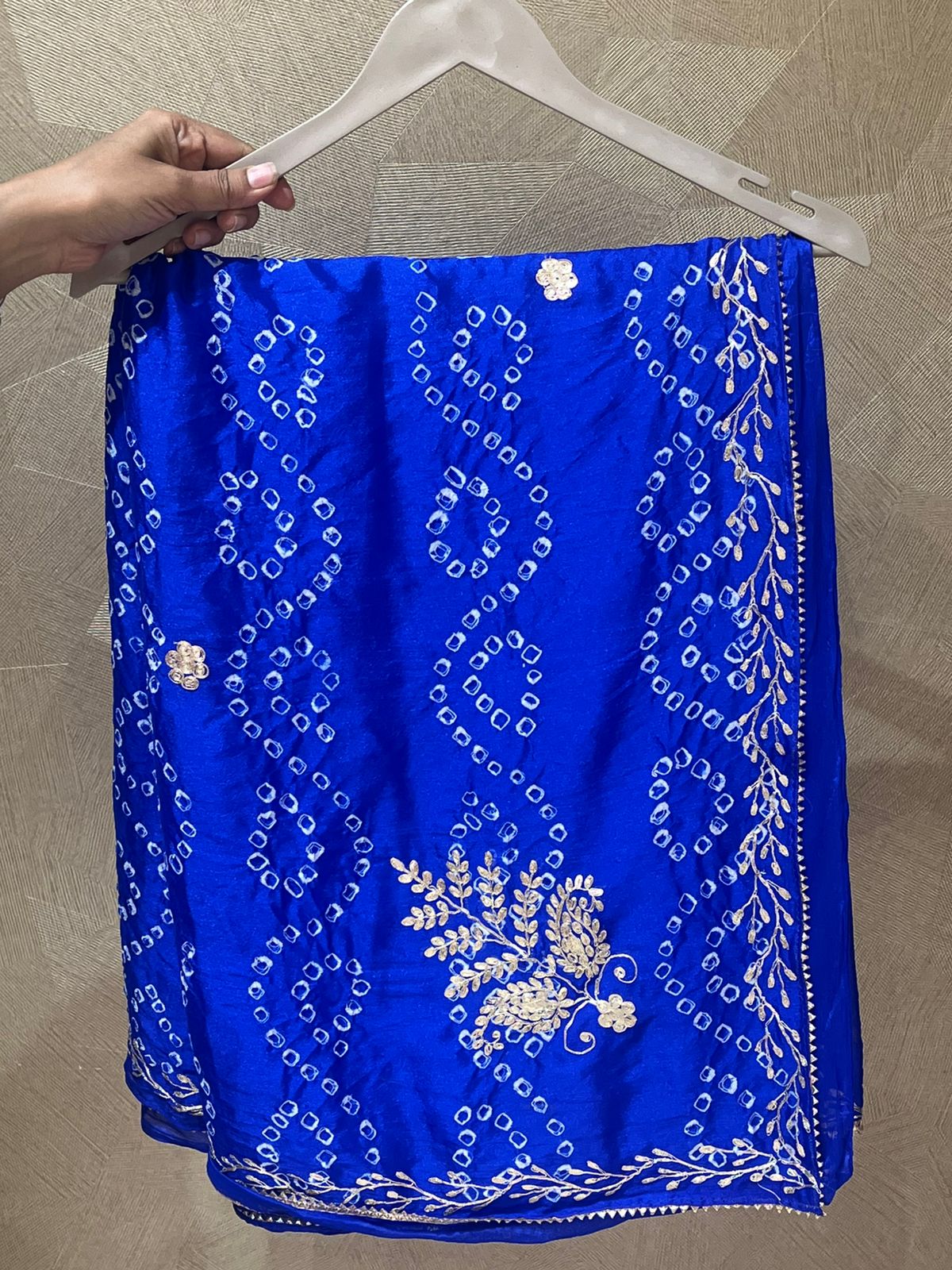 Pure Crepe Bandhani Saree (S25)