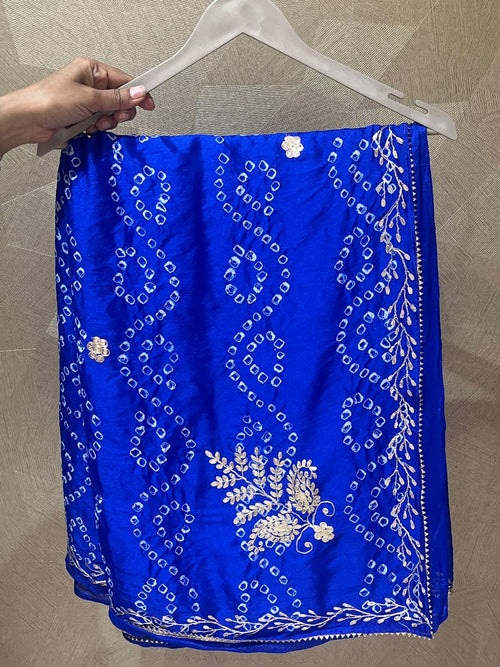 Pure Crepe Bandhani Saree (S25)