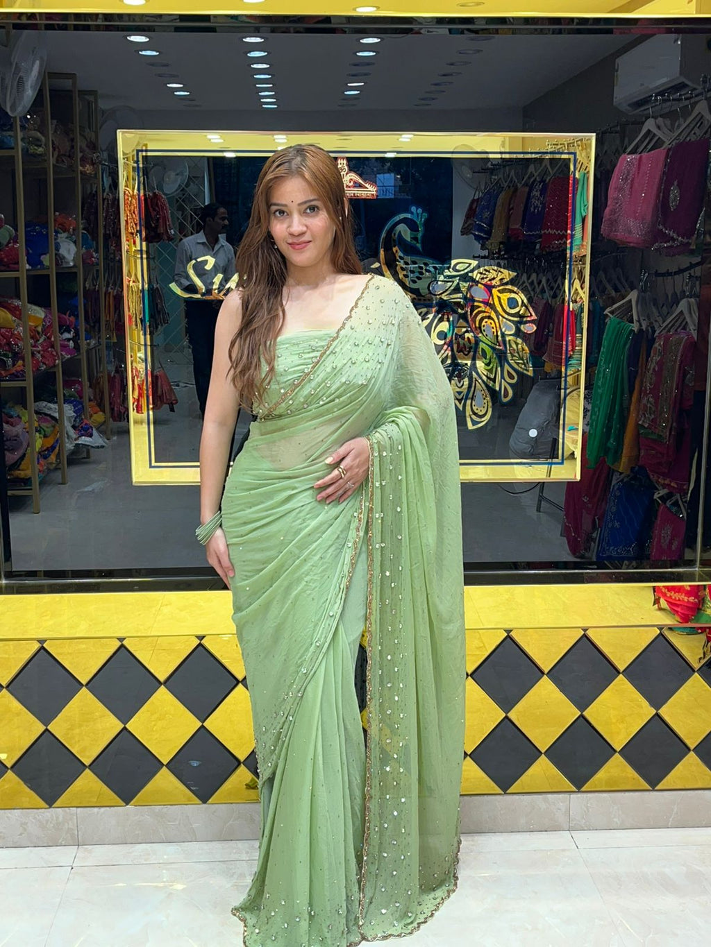 Celebrity Style Designer  Saree (330)
