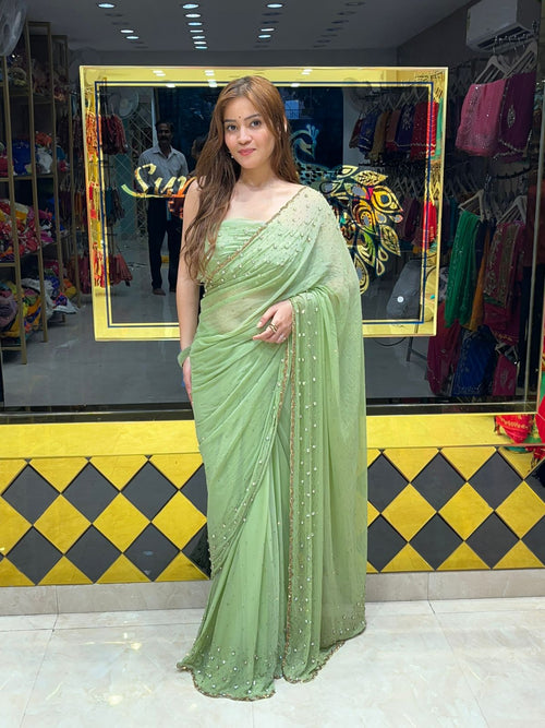 Celebrity Style Designer  Saree (328)