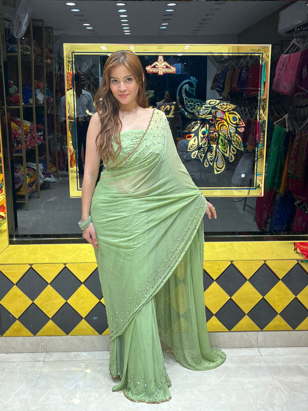 Celebrity Style Designer  Saree (330)