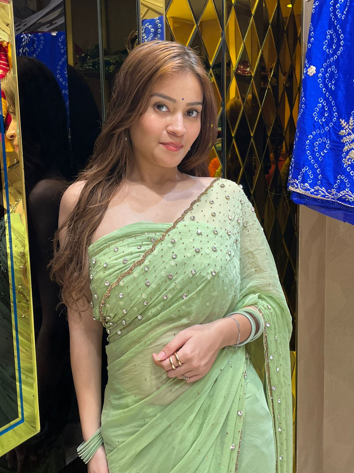 Celebrity Style Designer  Saree (328)