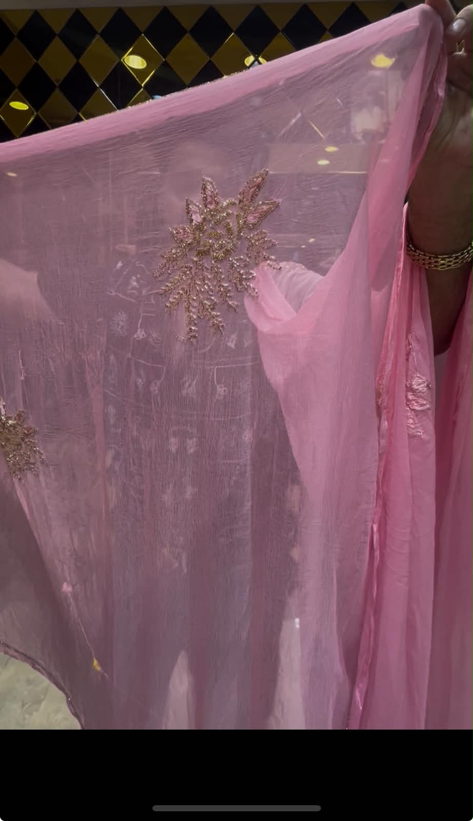 Flower Designer Handcrafted Saree (S27)