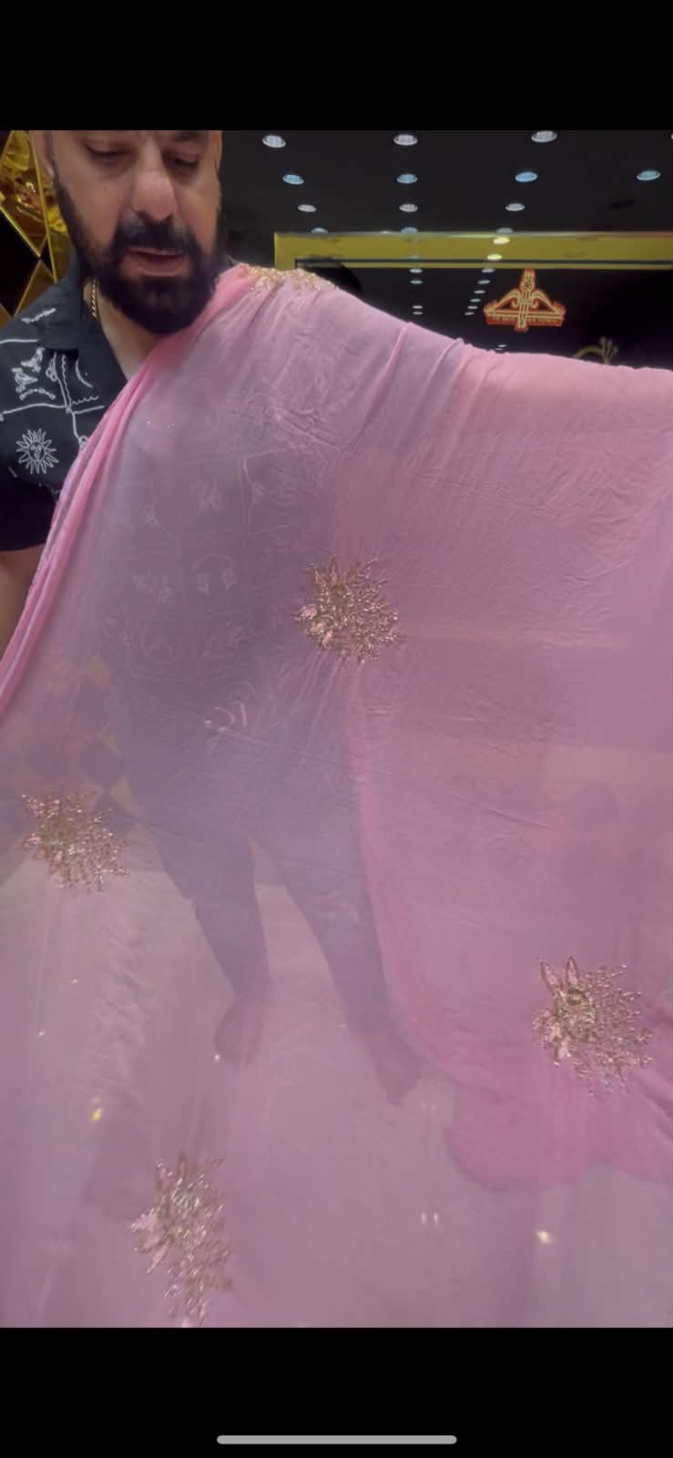 Flower Designer Handcrafted Saree (S27)