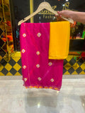 Lehriya + Bandhej Handcrafted Saree (S29)