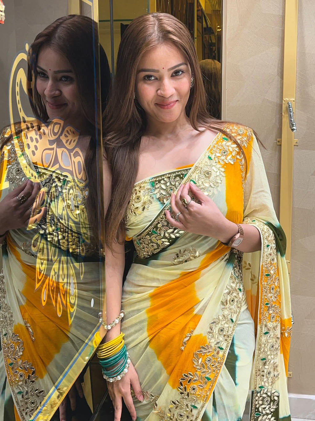 Lehriya Gotapati Handcrafted Saree (264)
